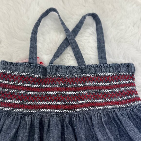 Gymboree Girls Denim Smocked Dress - Picture 6 of 7